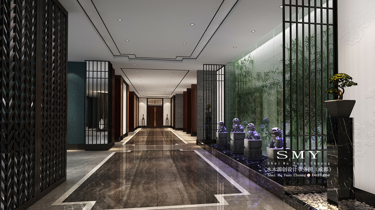主題酒店電梯口過道設(shè)計(jì)