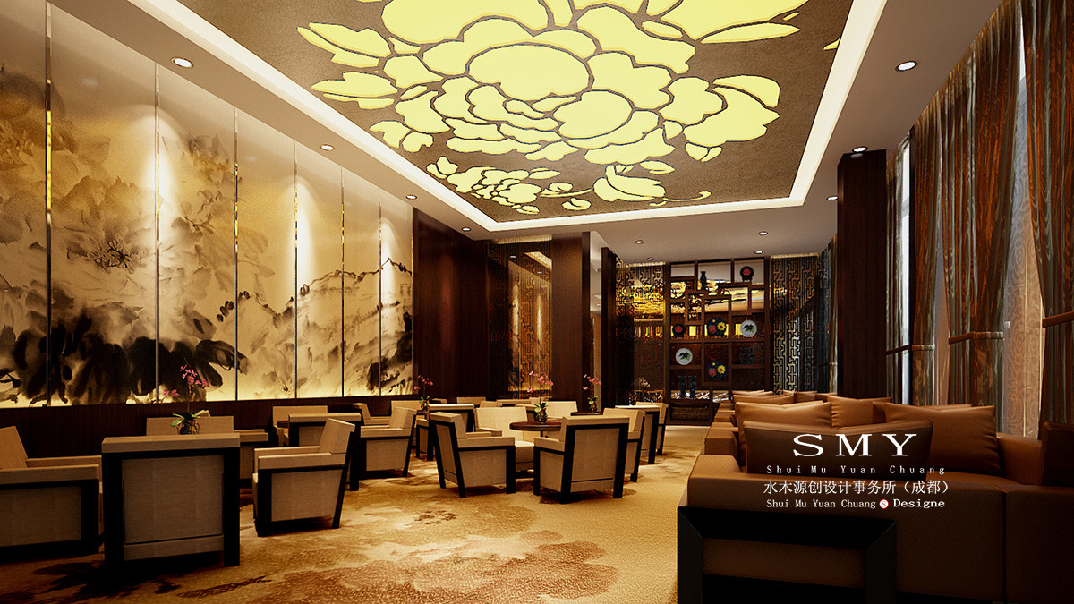 牡丹酒店裝修設(shè)計(jì)，現(xiàn)代古典風(fēng)格